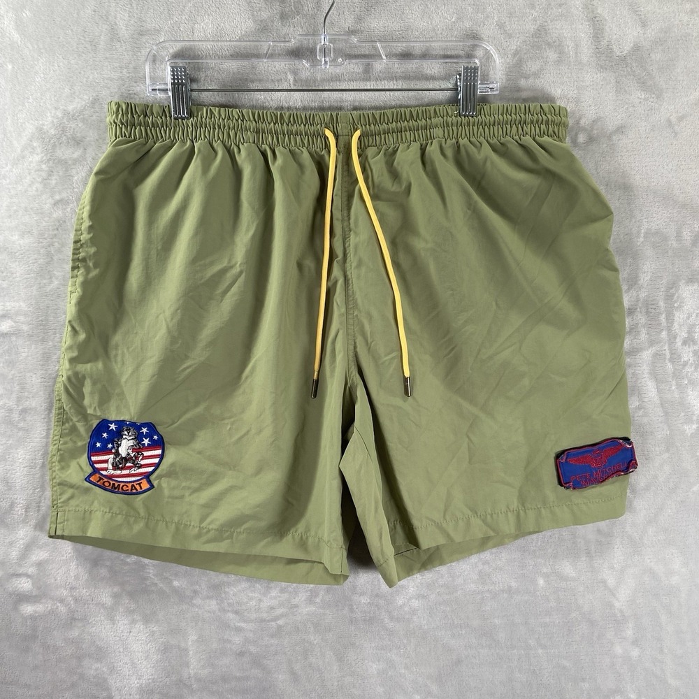 RSVLTS Swim Trunks mens XXL 36x6 Top Gun Collab The Roosevelts Mesh Lined Shorts